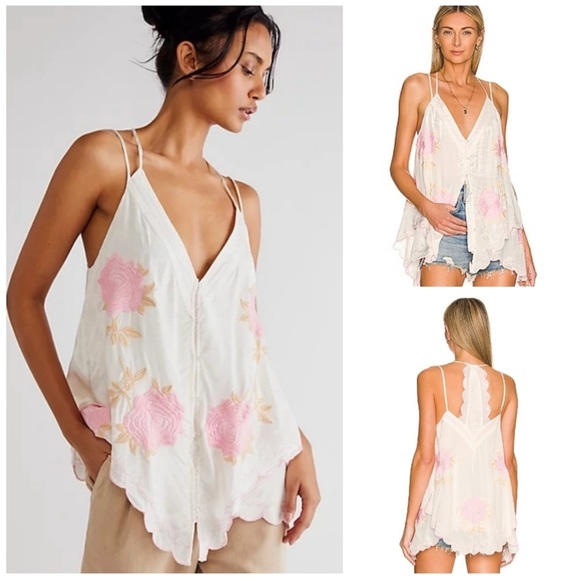 Free People Zayda Embroidered Tunic - Picture 1 of 6